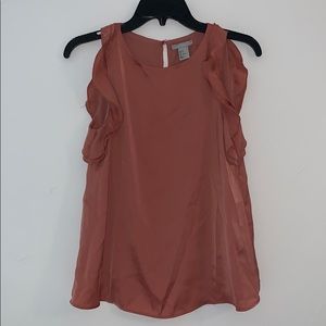 H&M Blush Top with Keyhole Back